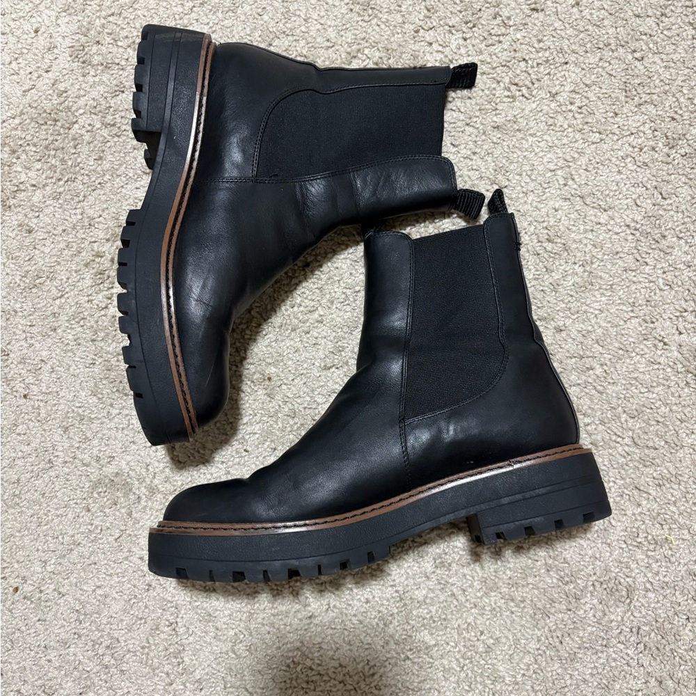 Sam Edelman - leather Laguna Chelsea Boot - Size 8.5- Black